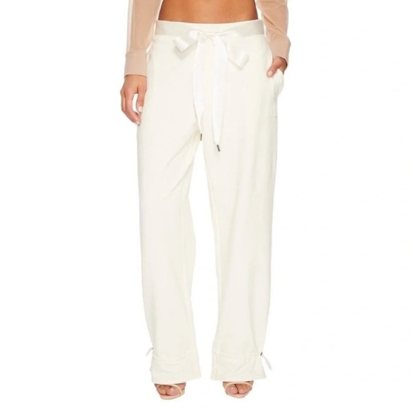 Fenty Puma Gathered Ankle Sweatpants Vanilla Cream White Loungewear‎ XL NWT - Picture 1 of 12